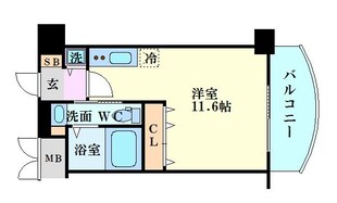 コンフォリア扇町の物件間取画像